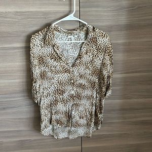 AMUSE SOCIETY 🔥 LEOPARD BUTTOM UP TOP